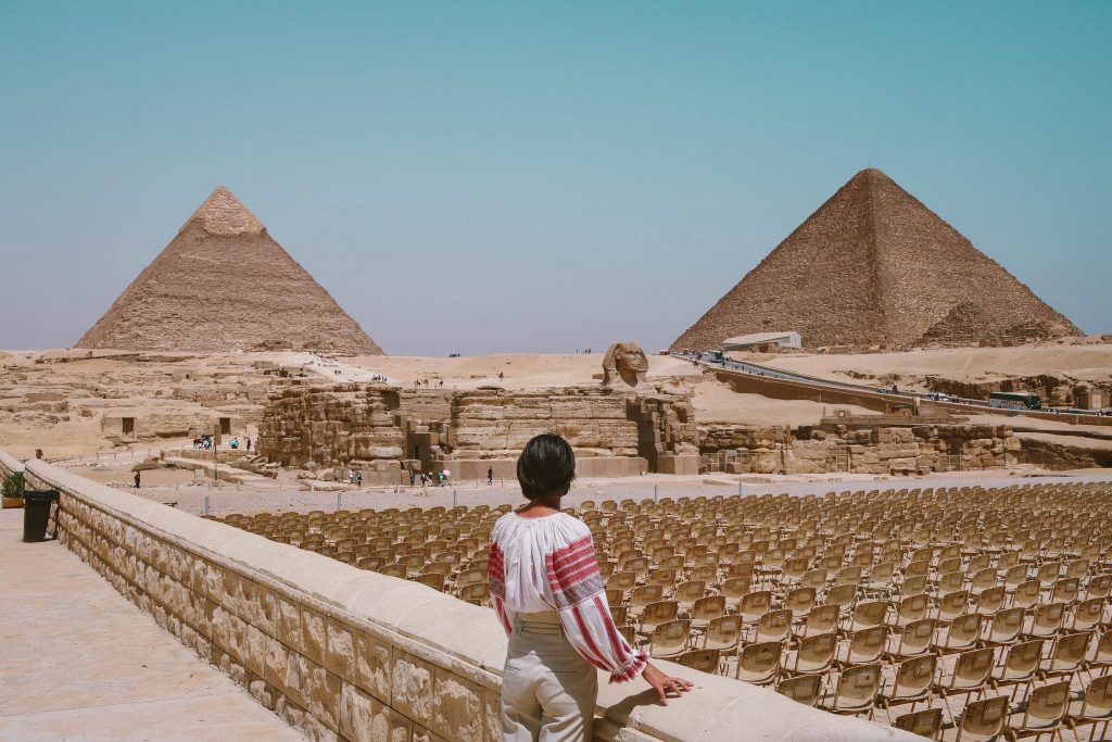 Pirámides en el Cairo, Egipto.